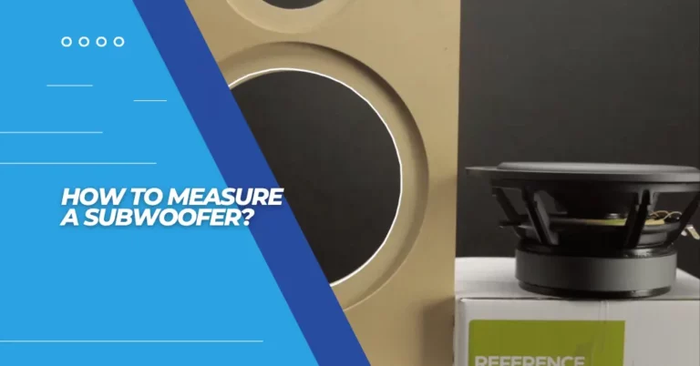 How to measure a subwoofer