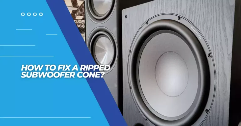 how to fix a ripped subwoofer cone - featured image